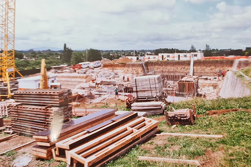 1990 Construction of WMS underway